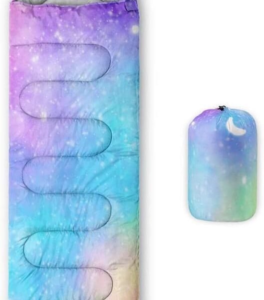 Kids Sleeping Bag for Boys Girls,Lightweight Warm Portable Outdoor Indoor-Waterproof Cold Weather Resistant Sleeping Bag for Camping Hiking