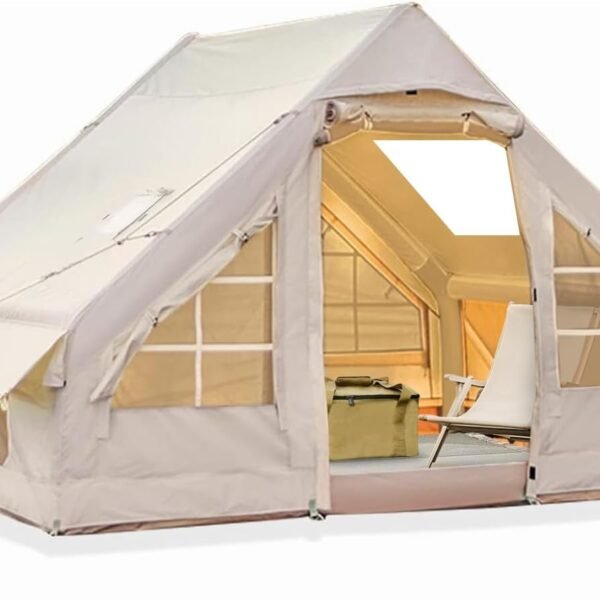 Inflatable Tent for Camping, Easy Set-Up with Hand Pump, Portable 4 Season Blow Up Tent, in Waterproof Oxford, Outdoor Use for 4-6 & 6-8 Person