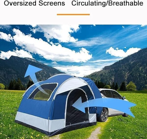 3-4 Person Car Rear Tent for Outdoor Camping, Hiking & Road Trips