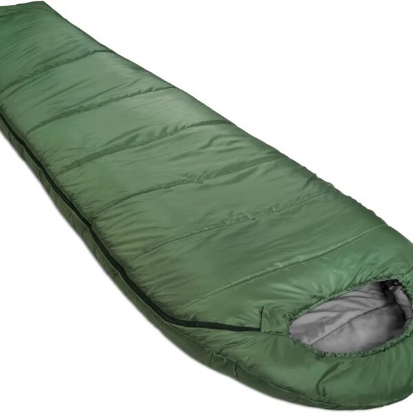 Cold Weather Mummy Sleeping Bag, Olive Green