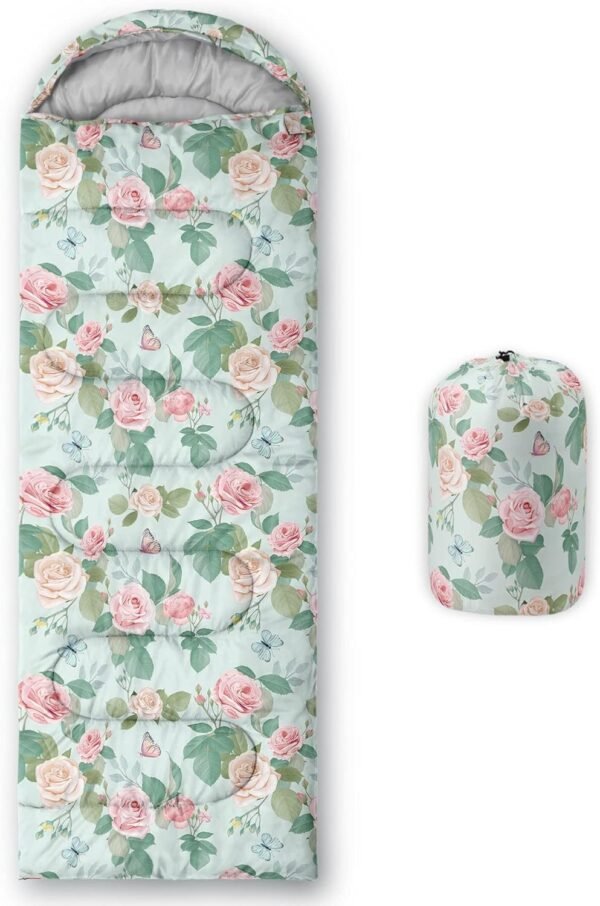 Kids Sleeping Bag for Boys Girls,Lightweight Warm Portable Outdoor Indoor-Waterproof Cold Weather Resistant Sleeping Bag for Camping Hiking